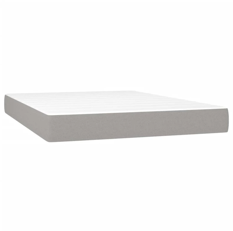 ΚΡΕΒΑΤΙ BOXSPRING ΜΕ ΣΤΡΩΜΑ ΑΝΟΙΧΤΟ ΓΚΡΙ 140X200 ΕΚ. ΥΦΑΣΜΑΤΙΝΟ 3128605