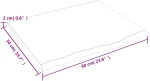 ΡΑΦΙ ΤΟΙΧΟΥ ΣΚΟΥΡΟ ΓΚΡΙ 60X50X2 ΕΚ. ΕΠΕΞΕΡΓ. ΜΑΣΙΦ ΞΥΛΟ ΔΡΥΟΣ 363770