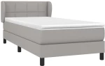 ΚΡΕΒΑΤΙ BOXSPRING ΜΕ ΣΤΡΩΜΑ ΑΝΟΙΧΤΟ ΓΚΡΙ 90X200 ΕΚ. ΥΦΑΣΜΑΤΙΝΟ 3126213