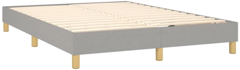ΚΡΕΒΑΤΙ BOXSPRING ΜΕ ΣΤΡΩΜΑ ΑΝΟΙΧΤΟ ΓΚΡΙ 140X200 ΕΚ. ΥΦΑΣΜΑΤΙΝΟ 3130353