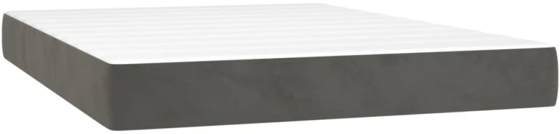 ΚΡΕΒΑΤΙ BOXSPRING ΜΕ ΣΤΡΩΜΑ ΣΚΟΥΡΟ ΓΚΡΙ 140X190 ΕΚ. ΒΕΛΟΥΔΙΝΟ 3131016