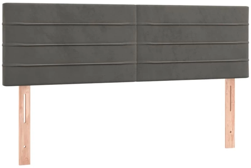 ΚΡΕΒΑΤΙ BOXSPRING ΜΕ ΣΤΡΩΜΑ ΣΚΟΥΡΟ ΓΚΡΙ 140X190 ΕΚ. ΒΕΛΟΥΔΙΝΟ 3131016