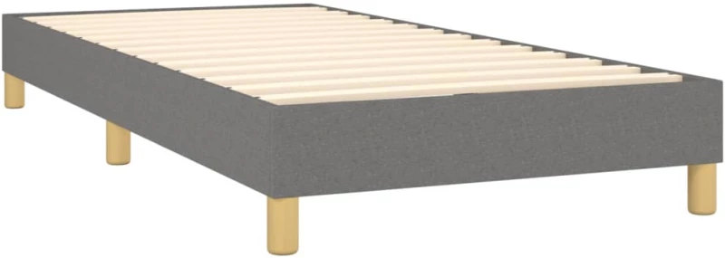 ΚΡΕΒΑΤΙ BOXSPRING ΜΕ ΣΤΡΩΜΑ & LED ΣΚ.ΓΚΡΙ 90X200 ΕΚ. ΥΦΑΣΜΑΤΙΝΟ 3133686