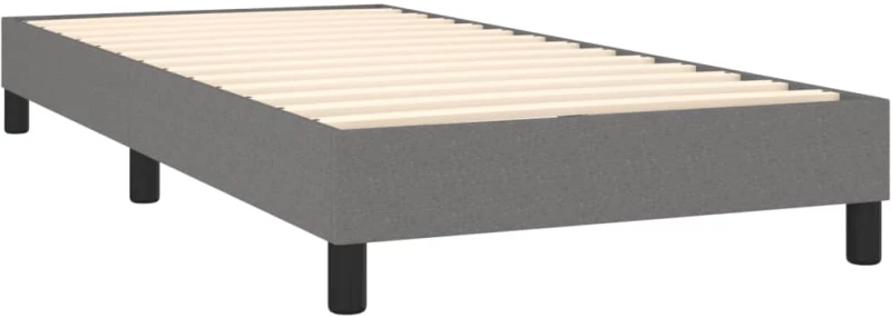 ΚΡΕΒΑΤΙ BOXSPRING ΜΕ ΣΤΡΩΜΑ ΣΚΟΥΡΟ ΓΚΡΙ 90X200 ΕΚ. ΥΦΑΣΜΑΤΙΝΟ 3140026