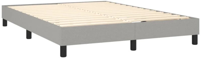 ΚΡΕΒΑΤΙ BOXSPRING ΜΕ ΣΤΡΩΜΑ ΑΝΟΙΧΤΟ ΓΚΡΙ 140X190 ΕΚ. ΥΦΑΣΜΑΤΙΝΟ 3140129
