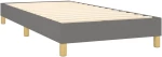 ΚΡΕΒΑΤΙ BOXSPRING ΜΕ ΣΤΡΩΜΑ ΣΚΟΥΡΟ ΓΚΡΙ 90X190 ΕΚ. ΥΦΑΣΜΑΤΙΝΟ 3140658
