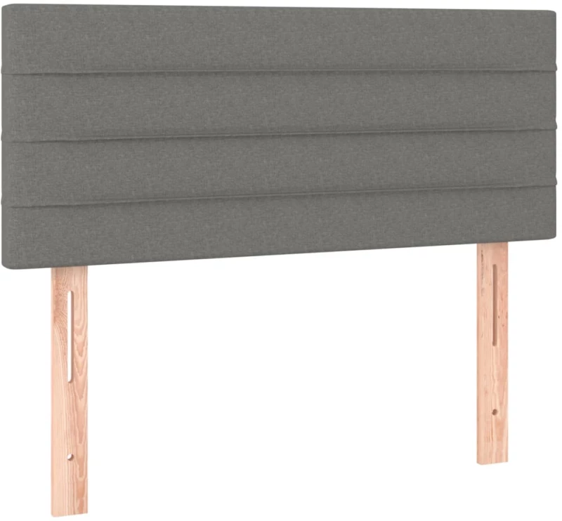 ΚΡΕΒΑΤΙ BOXSPRING ΜΕ ΣΤΡΩΜΑ ΣΚΟΥΡΟ ΓΚΡΙ 90X190 ΕΚ. ΥΦΑΣΜΑΤΙΝΟ 3140658