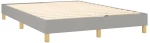 ΚΡΕΒΑΤΙ BOXSPRING ΜΕ ΣΤΡΩΜΑ ΑΝΟΙΧΤΟ ΓΚΡΙ 140X190 ΕΚ. ΥΦΑΣΜΑΤΙΝΟ 3140689