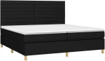ΚΡΕΒΑΤΙ BOXSPRING ΜΕ ΣΤΡΩΜΑ & LED ΜΑΥΡΟ 200X200 ΕΚ. ΥΦΑΣΜΑΤΙΝΟ 3135543