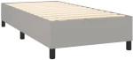 ΚΡΕΒΑΤΙ BOXSPRING ΜΕ ΣΤΡΩΜΑ ΑΝΟΙΧΤΟ ΓΚΡΙ 90X190 ΕΚ. ΥΦΑΣΜΑΤΙΝΟ 3141817