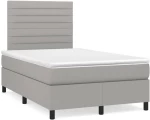 ΚΡΕΒΑΤΙ BOXSPRING ΜΕ ΣΤΡΩΜΑ ΑΝΟΙΧΤΟ ΓΚΡΙ 120X200 ΕΚ. ΥΦΑΣΜΑΤΙΝΟ 3141841