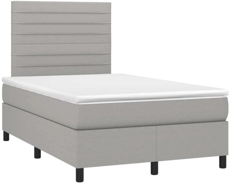 ΚΡΕΒΑΤΙ BOXSPRING ΜΕ ΣΤΡΩΜΑ ΑΝΟΙΧΤΟ ΓΚΡΙ 120X200 ΕΚ. ΥΦΑΣΜΑΤΙΝΟ 3141841