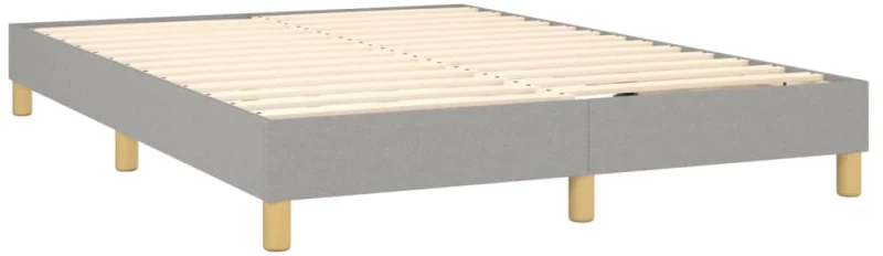 ΚΡΕΒΑΤΙ BOXSPRING ΜΕ ΣΤΡΩΜΑ ΑΝΟΙΧΤΟ ΓΚΡΙ 140X190 ΕΚ. ΥΦΑΣΜΑΤΙΝΟ 3126957