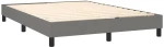 ΚΡΕΒΑΤΙ BOXSPRING ΜΕ ΣΤΡΩΜΑ ΣΚΟΥΡΟ ΓΚΡΙ 140X200 ΕΚ ΥΦΑΣΜΑΤΙΝΟ 3129794