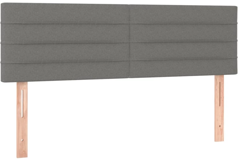 ΚΡΕΒΑΤΙ BOXSPRING ΜΕ ΣΤΡΩΜΑ ΣΚΟΥΡΟ ΓΚΡΙ 140X200 ΕΚ ΥΦΑΣΜΑΤΙΝΟ 3129794