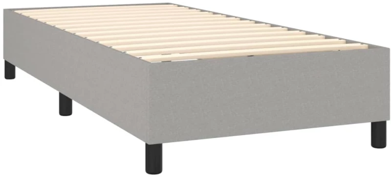 ΚΡΕΒΑΤΙ BOXSPRING ΜΕ ΣΤΡΩΜΑ ΑΝΟΙΧΤΟ ΓΚΡΙ 80X200 ΕΚ. ΥΦΑΣΜΑΤΙΝΟ 3131465