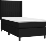 ΚΡΕΒΑΤΙ BOXSPRING ΜΕ ΣΤΡΩΜΑ ΜΑΥΡΟ 80 X 200 ΕΚ. ΥΦΑΣΜΑΤΙΝΟ 3131547
