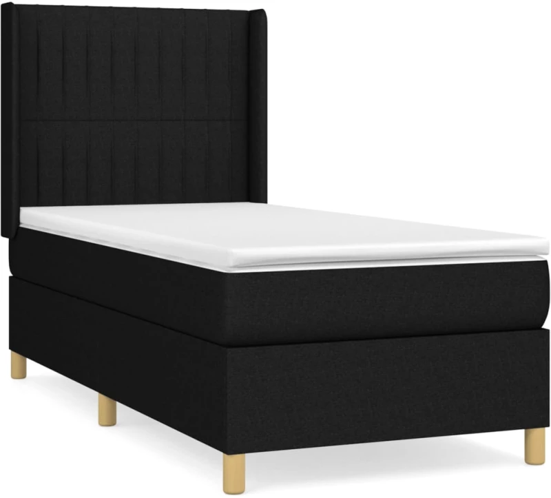 ΚΡΕΒΑΤΙ BOXSPRING ΜΕ ΣΤΡΩΜΑ ΜΑΥΡΟ 80 X 200 ΕΚ. ΥΦΑΣΜΑΤΙΝΟ 3132107
