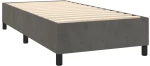 ΚΡΕΒΑΤΙ BOXSPRING ΜΕ ΣΤΡΩΜΑ & LED ΣΚ. ΓΚΡΙ 80X200 ΕΚ. ΒΕΛΟΥΔΙΝΟ 3136150