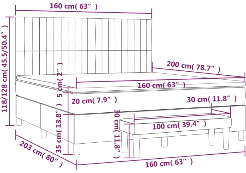 ΚΡΕΒΑΤΙ BOXSPRING ΜΕ ΣΤΡΩΜΑ ΑΝ. ΠΡΑΣΙΝΟ 160X200ΕΚ ΥΦΑΣΜΑΤΙΝΟ 3137325
