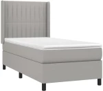 ΚΡΕΒΑΤΙ BOXSPRING ΜΕ ΣΤΡΩΜΑ & LED ΑΝ.ΓΚΡΙ 80X200 ΕΚ. ΥΦΑΣΜΑΤΙΝΟ 3138429