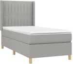 ΚΡΕΒΑΤΙ BOXSPRING ΜΕ ΣΤΡΩΜΑ & LED ΑΝ.ΓΚΡΙ 80X200 ΕΚ. ΥΦΑΣΜΑΤΙΝΟ 3138989