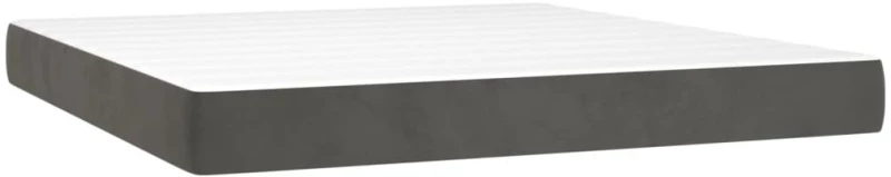 ΚΡΕΒΑΤΙ BOXSPRING ΜΕ ΣΤΡΩΜΑ & LED ΣΚ. ΓΚΡΙ 160X200ΕΚ. ΒΕΛΟΥΔΙΝΟ 3139632