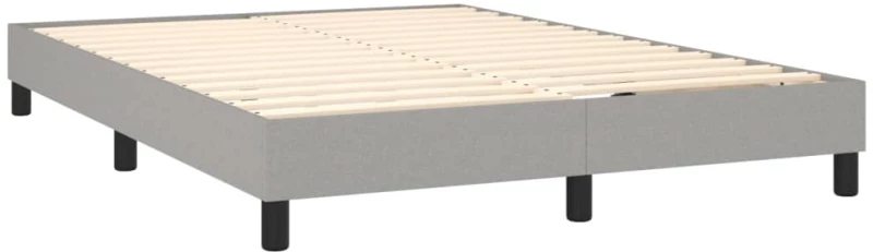 ΚΡΕΒΑΤΙ BOXSPRING ΜΕ ΣΤΡΩΜΑ ΑΝΟΙΧΤΟ ΓΚΡΙ 140X200 ΕΚ. ΥΦΑΣΜΑΤΙΝΟ 3140217