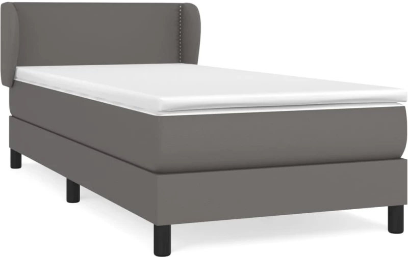 ΚΡΕΒΑΤΙ BOXSPRING ΜΕ ΣΤΡΩΜΑ ΓΚΡΙ 100X200ΕΚ. ΑΠΟ ΣΥΝΘΕΤΙΚΟ ΔΕΡΜΑ 3127239