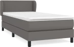 ΚΡΕΒΑΤΙ BOXSPRING ΜΕ ΣΤΡΩΜΑ ΓΚΡΙ 100X200ΕΚ. ΑΠΟ ΣΥΝΘΕΤΙΚΟ ΔΕΡΜΑ 3127239