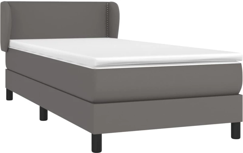 ΚΡΕΒΑΤΙ BOXSPRING ΜΕ ΣΤΡΩΜΑ ΓΚΡΙ 100X200ΕΚ. ΑΠΟ ΣΥΝΘΕΤΙΚΟ ΔΕΡΜΑ 3127239
