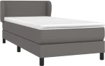 ΚΡΕΒΑΤΙ BOXSPRING ΜΕ ΣΤΡΩΜΑ ΓΚΡΙ 100X200ΕΚ. ΑΠΟ ΣΥΝΘΕΤΙΚΟ ΔΕΡΜΑ 3127239