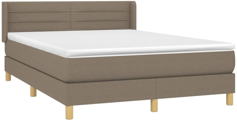 ΚΡΕΒΑΤΙ BOXSPRING ΜΕ ΣΤΡΩΜΑ TAUPE 140X200 ΕΚ. ΥΦΑΣΜΑΤΙΝΟ 3130357