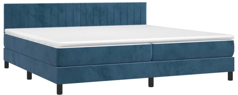 ΚΡΕΒΑΤΙ BOXSPRING ΜΕ ΣΤΡΩΜΑ ΣΚΟΥΡΟ ΜΠΛΕ 200X200 ΕΚ. ΒΕΛΟΥΔΙΝΟ 3141447