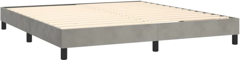 ΚΡΕΒΑΤΙ BOXSPRING ΜΕ ΣΤΡΩΜΑ ΑΝΟΙΧΤΟ ΓΚΡΙ 180X200 ΕΚ. ΒΕΛΟΥΔΙΝΟ 3130973