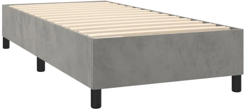 ΚΡΕΒΑΤΙ BOXSPRING ΜΕ ΣΤΡΩΜΑ ΑΝΟΙΧΤΟ ΓΚΡΙ 80X200 ΕΚ. ΒΕΛΟΥΔΙΝΟ 3132645