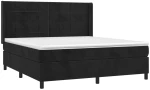 ΚΡΕΒΑΤΙ BOXSPRING ΜΕ ΣΤΡΩΜΑ ΜΑΥΡΟ 160X200 ΕΚ. ΒΕΛΟΥΔΙΝΟ 3132689
