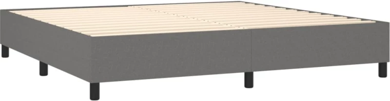 ΚΡΕΒΑΤΙ BOXSPRING ΜΕ ΣΤΡΩΜΑ & LED ΣΚ.ΓΚΡΙ 200X200ΕΚ. ΥΦΑΣΜΑΤΙΝΟ 3138342