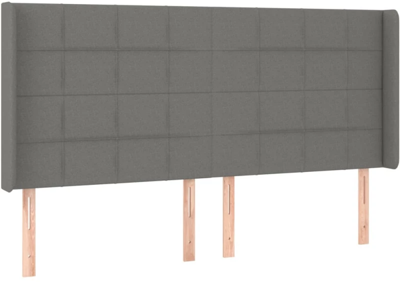 ΚΡΕΒΑΤΙ BOXSPRING ΜΕ ΣΤΡΩΜΑ & LED ΣΚ.ΓΚΡΙ 200X200ΕΚ. ΥΦΑΣΜΑΤΙΝΟ 3138342