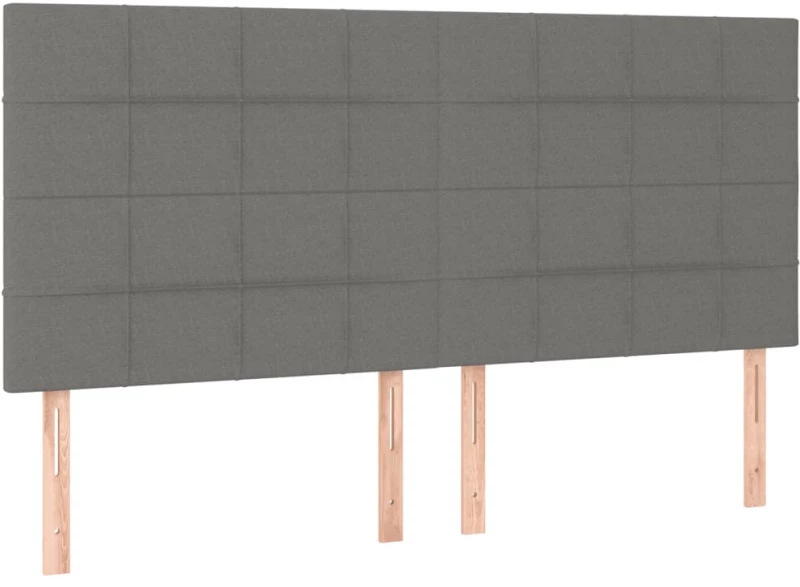 ΚΡΕΒΑΤΙ BOXSPRING ΜΕ ΣΤΡΩΜΑ & LED ΣΚ.ΓΚΡΙ 200X200ΕΚ. ΥΦΑΣΜΑΤΙΝΟ 3135462