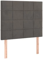 ΚΡΕΒΑΤΙ BOXSPRING ΜΕ ΣΤΡΩΜΑ ΣΚΟΥΡΟ ΓΚΡΙ 100X200 ΕΚ. ΒΕΛΟΥΔΙΝΟ 3137828