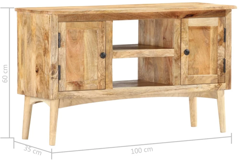 ΜΠΟΥΦΕΣ 100 X 35 X 60 ΕΚ. ΑΠΟ ΜΑΣΙΦ ΞΥΛΟ ΜΑΝΓΚΟ 285862