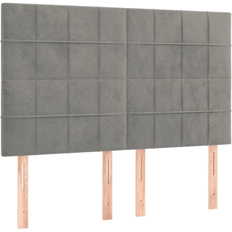 ΚΡΕΒΑΤΙ BOXSPRING ΜΕ ΣΤΡΩΜΑ ΑΝΟΙΧΤΟ ΓΚΡΙ 140X190 ΕΚ. ΒΕΛΟΥΔΙΝΟ 3137839