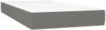 ΚΡΕΒΑΤΙ BOXSPRING ΜΕ ΣΤΡΩΜΑ ΣΚΟΥΡΟ ΓΚΡΙ 90X190 ΕΚ. ΥΦΑΣΜΑΤΙΝΟ 3140818