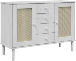 ΜΠΟΥΦΕΣ SENJA ΛΕΥΚΟ / ΡΑΤΑΝ 112 X 40 X 80 ΕΚ. ΜΑΣΙΦ ΞΥΛΟ ΠΕΥΚΟΥ 358026