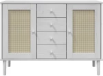 ΜΠΟΥΦΕΣ SENJA ΛΕΥΚΟ / ΡΑΤΑΝ 112 X 40 X 80 ΕΚ. ΜΑΣΙΦ ΞΥΛΟ ΠΕΥΚΟΥ 358026