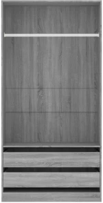 ΝΤΟΥΛΑΠΑ ΓΚΡΙ SONOMA 100X50X200 ΕΚ. ΑΠΟ ΕΠΕΞΕΡΓΑΣΜΕΝΟ ΞΥΛΟ 815346