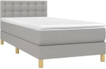 ΚΡΕΒΑΤΙ BOXSPRING ΜΕ ΣΤΡΩΜΑ & LED ΑΝ.ΓΚΡΙ 80X200 ΕΚ. ΥΦΑΣΜΑΤΙΝΟ 3133989