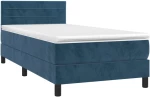 ΚΡΕΒΑΤΙ BOXSPRING ΜΕ ΣΤΡΩΜΑ & LED ΣΚ. ΜΠΛΕ 90X200 ΕΚ. ΒΕΛΟΥΔΙΝΟ 3134445