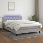ΚΡΕΒΑΤΙ BOXSPRING ΜΕ ΣΤΡΩΜΑ & LED ΑΝ.ΓΚΡΙ 140X200 ΕΚ ΥΦΑΣΜΑΤΙΝΟ 3133397